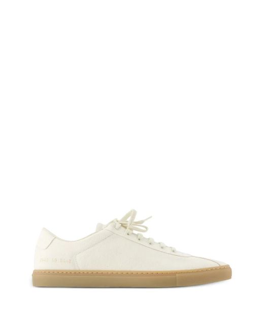 Common Projects White Low-Top Canvas Sneakers for men