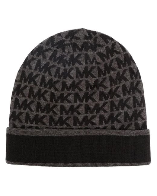 Bonnet à logo MK Vertical Michael Kors pour homme en coloris Black
