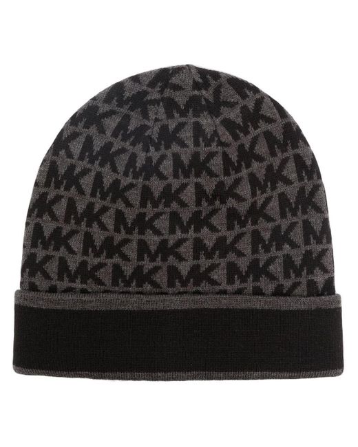 Gorro con logo MK Vertical Michael Kors de hombre de color Black