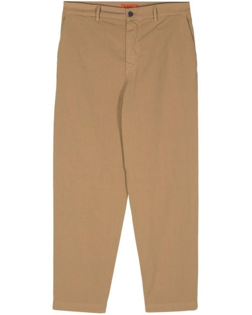 Barena Natural Tapered Cotton Trousers for men