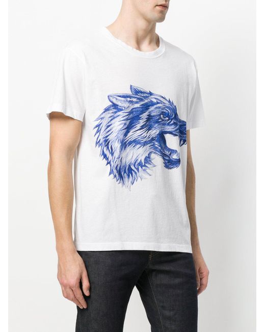 Gucci Wolf Print T-shirt in Men | Lyst