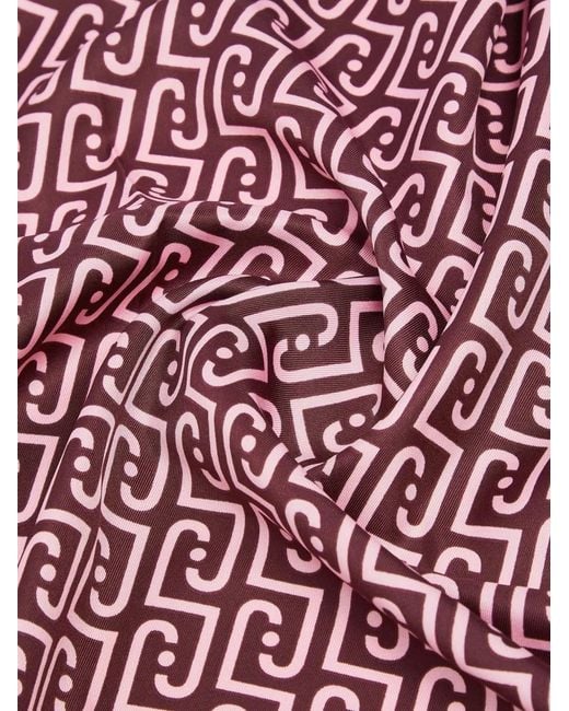 Sciarpa Grande Con Monogramma di Liu Jo in Purple