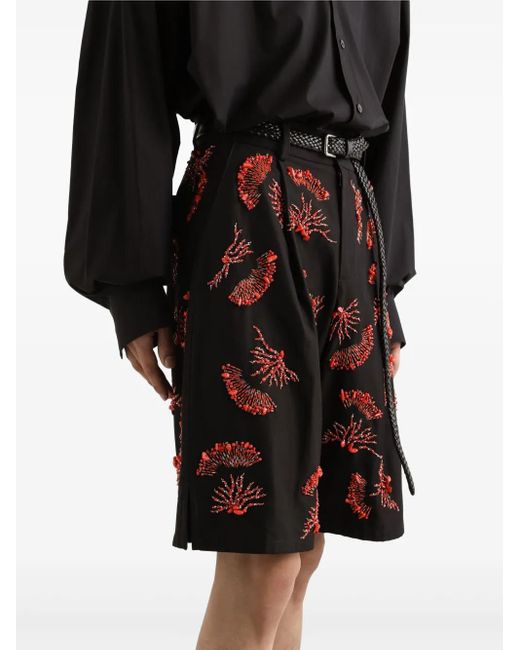 Dolce & Gabbana Shorts Mit Abstraktem Print in Black für Herren