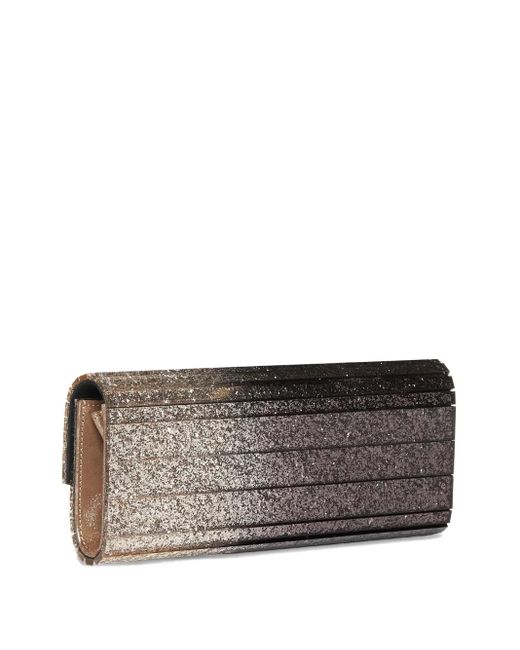 Jimmy Choo Multicolor Metallic Effect Dégradé Glittered Plexi Sweetie Clutch Bags