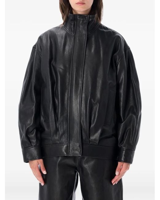Arma Black Paula Leather Jacket