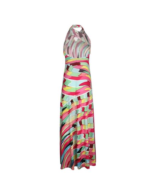 Mary Katrantzou White Dionne Geometric-Print Maxi Dress