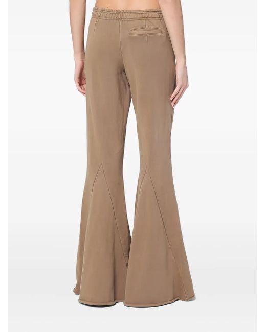 Entire studios Natural Elasticated-Waist Flared Trousers