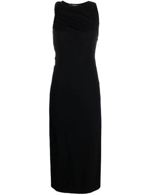 Robe À Découpe Versace en coloris Black