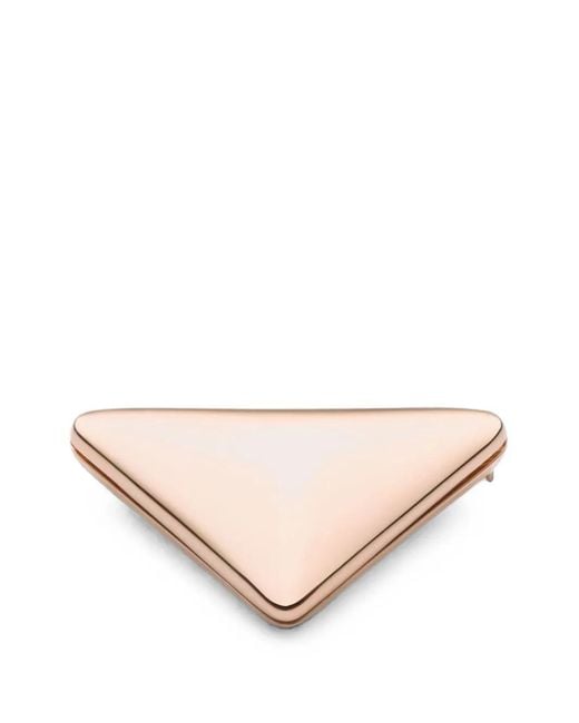 Broche Triangular Eternal Prada de color Natural