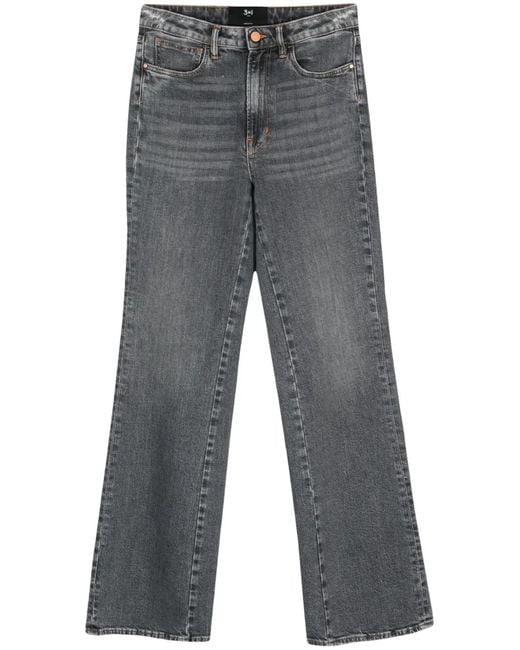 3x1 Gray Farrah Flared Jeans