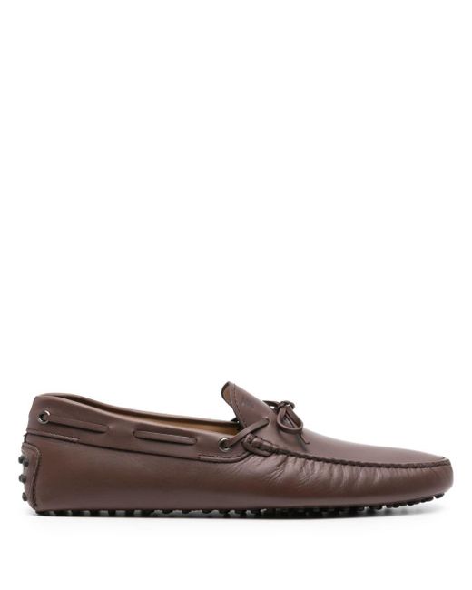 Tod's Brown Flat Shoes for men