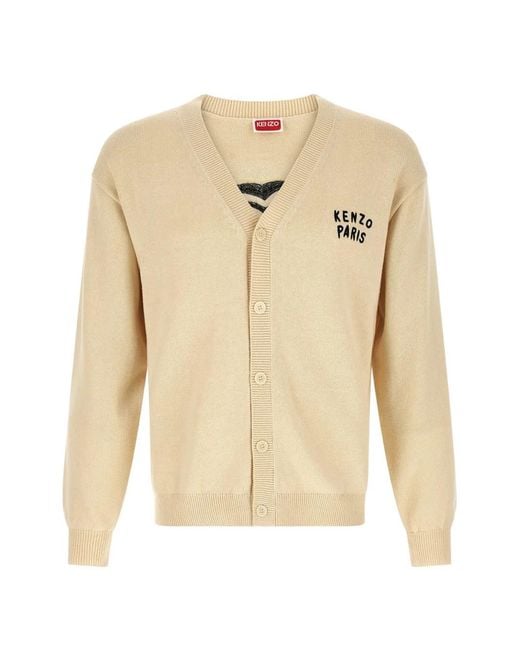 KENZO Natural Cardigan Back Heart for men