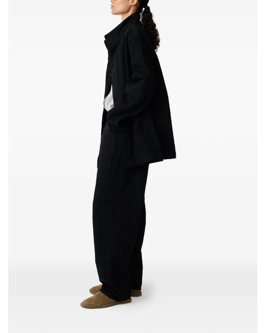 Chaqueta District Crinkle Con Bolsillos De Parche Studio Nicholson de color Black