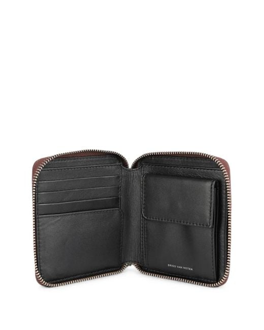 Dries Van Noten Brown Leather Wallet for men