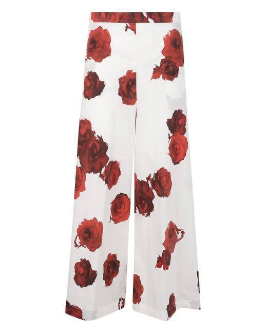 Liviana Conti White Cotton Trousers