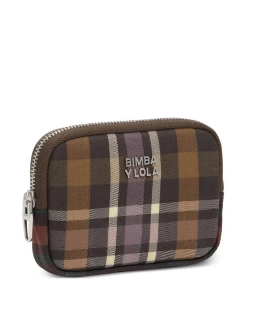 Bimba Y Lola Brown Coated Hunter Tartan Coin Purse Coated Hunter Tartan Coin Purse Coated Hunter Tartan Coin Purse Coated Hunter Gree