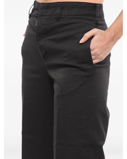 Department 5 Black Cropped-Fit Chino Trousers