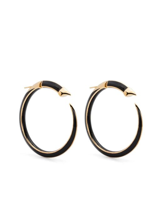 Shaun Leane Metallic Large Sabre Solis Hoop Earrings