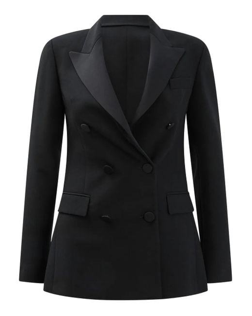 Semler Black Double-Breasted Blazer