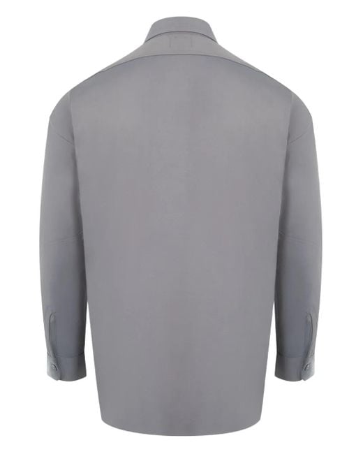 Needles Gray Buttoned Pocket Shirt for men