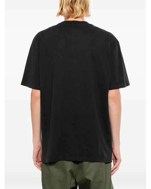 Melt Black Skull-Print T-Shirt for men