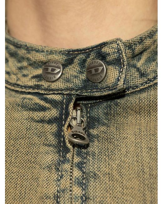 DIESEL Green De-Mornin Fitted Jacket