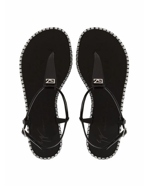 Giuseppe Zanotti Brown Bellatriks Studded Sandals