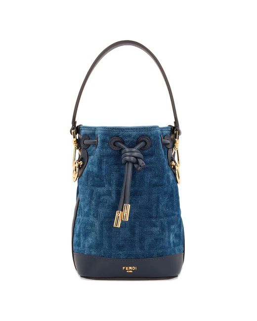 FENDI モントレゾール バケットバッグ ミニ ブルー Fendi モン トレゾール バケットバッグ ミニ ブルー | Lyst
