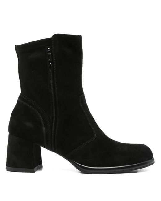 Nero Giardini Black 60Mm Suede Block-Heel Boots