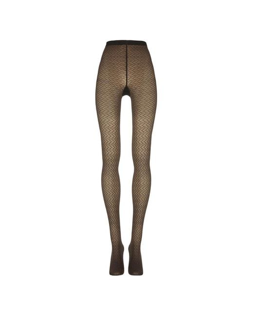 Wolford Natural Wave Geometric-Pattern Tights