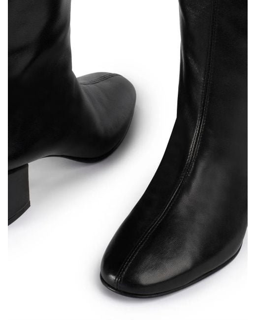 Le Silla Black Danielle Over-The-Knee Leather Boots