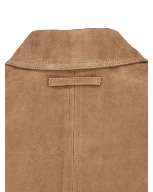 Low Classic Brown Suede Jacket