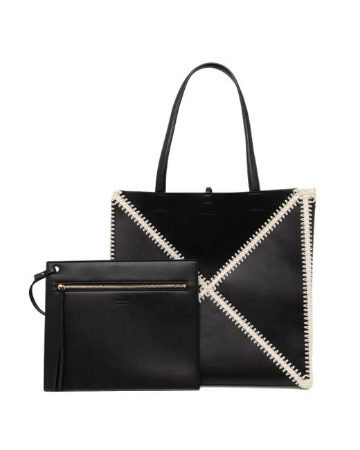 Nanushka Black The Origami Tote Bag