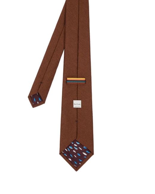 Paul Smith Brown Pointed-Tip Tie for men