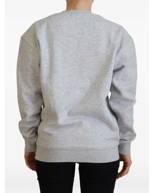 Philippe Model Gray Logo-Print Sweatshirt