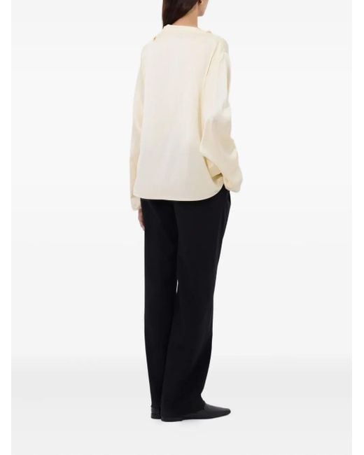Loulou de Saison Natural Draped Blouse