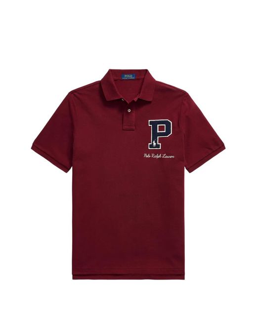 Polo Ralph Lauren Red Logo Polo Shirt for men