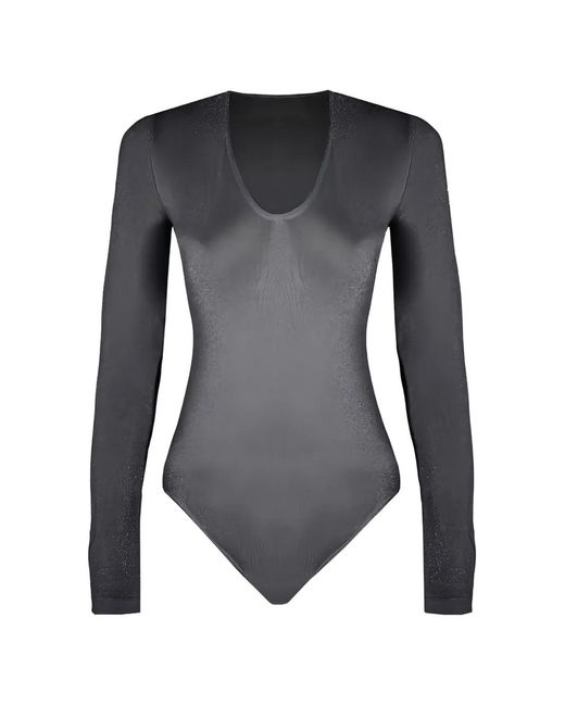 Wolford Black Long-Sleeve Bodysuit