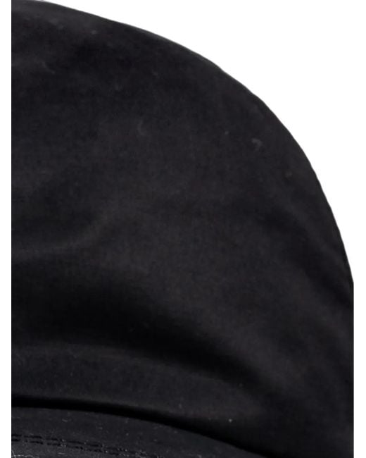 Ferragamo Black Cotton Blend Baseball Cap for men