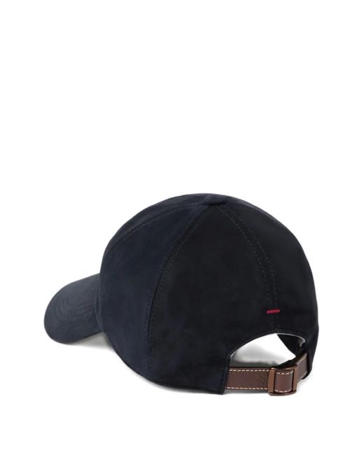 Brunello Cucinelli Blue Embroidered Logo Baseball Cap for men