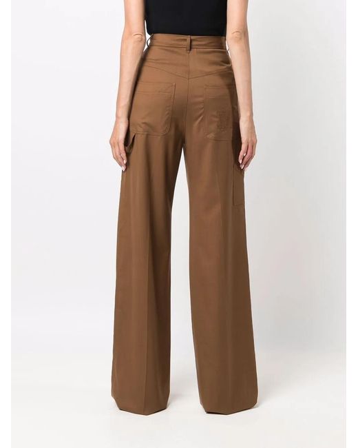 Max Mara Flared Broek in het Brown