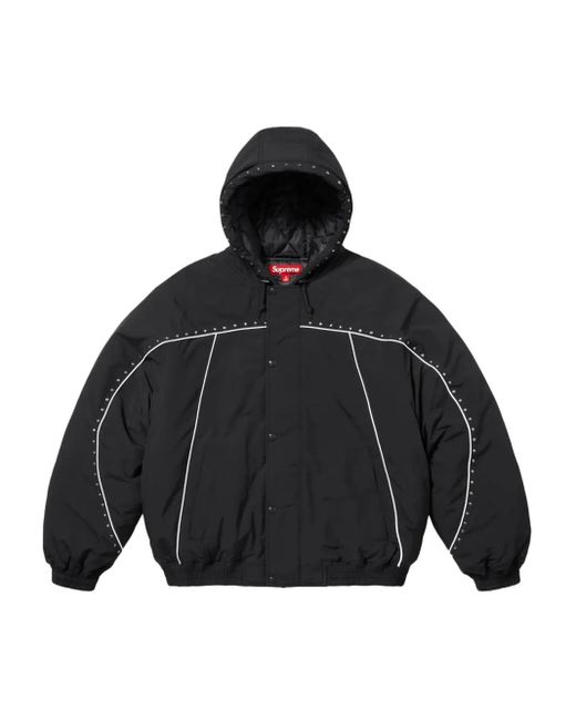Supreme Black Studded Stadium Jacket for men