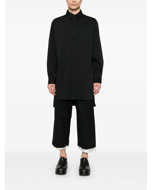 Y-3 Black Hemd Mit Grafischem Print