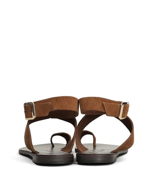 NICOLAS LAINAS Brown Sandales À Bride Orteil