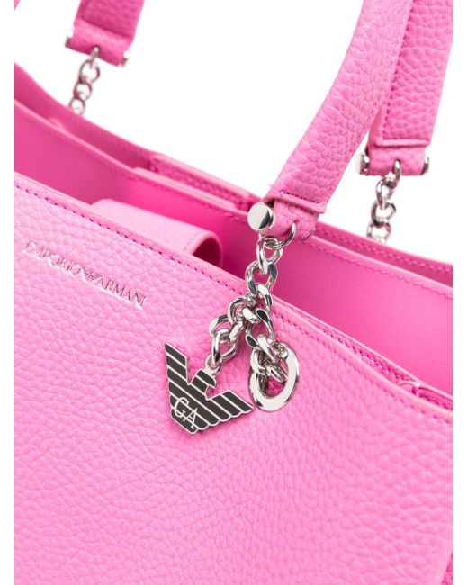 Emporio Armani Shopper Met Logoprint in het Pink