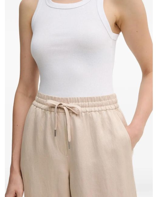 MARC AUREL Natural Pantalon À Lien De Resserrage