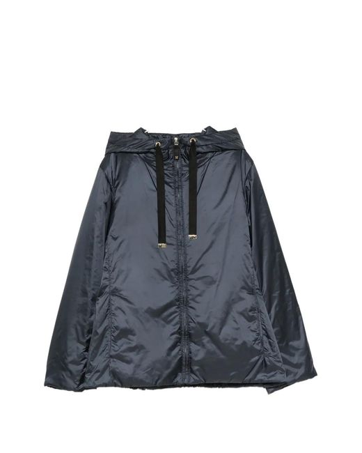 Max Mara Blue Greenh Zip-Up Jacket