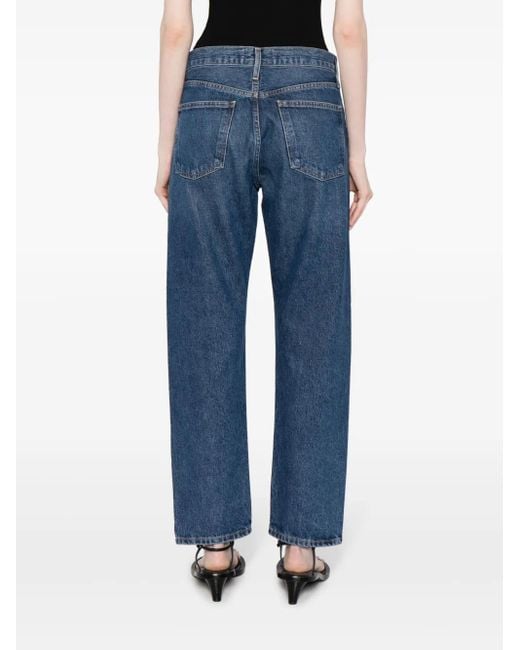 Agolde Blue Parker Straight-Leg Jeans