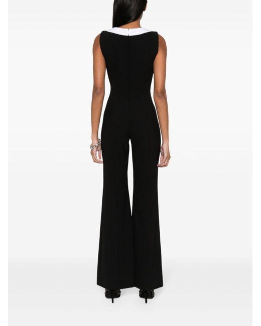 Moschino Black Contrasting-detail Jumpsuit