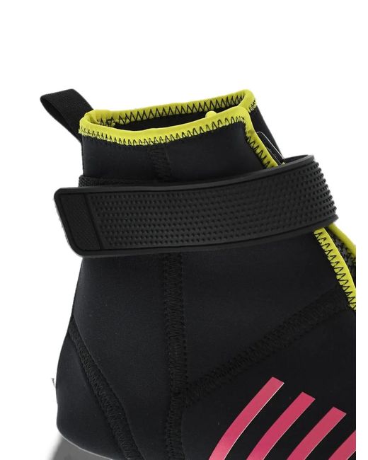 DSquared² White Wave Touch-Strap High-Top Sneakers